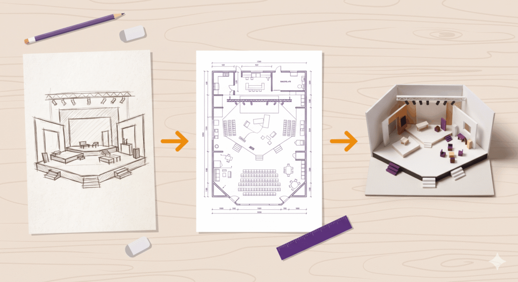 AI in Stage and Set Design: How Teams Use It, Where It Stops and Skills That Still Get You Hired