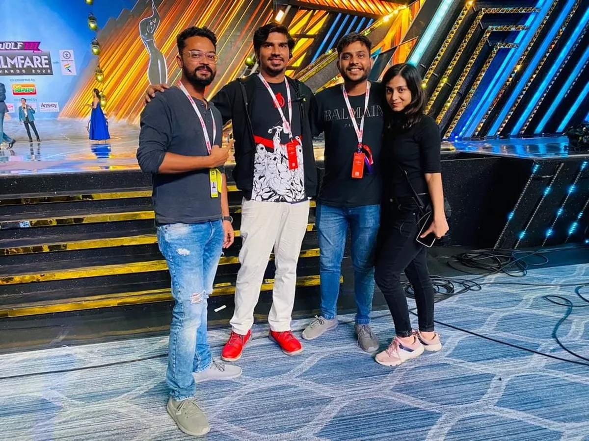 IIED students on the Filmfare Awards production team